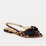 Brit Leopard Bow Slingback Shoe