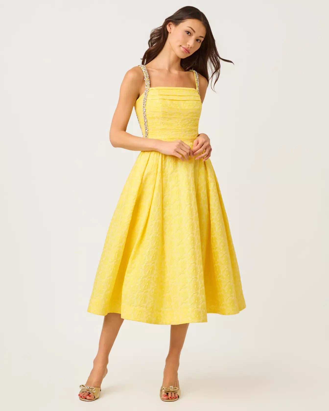 Lilly Pulitzer Carlina Beaded Midi Dress