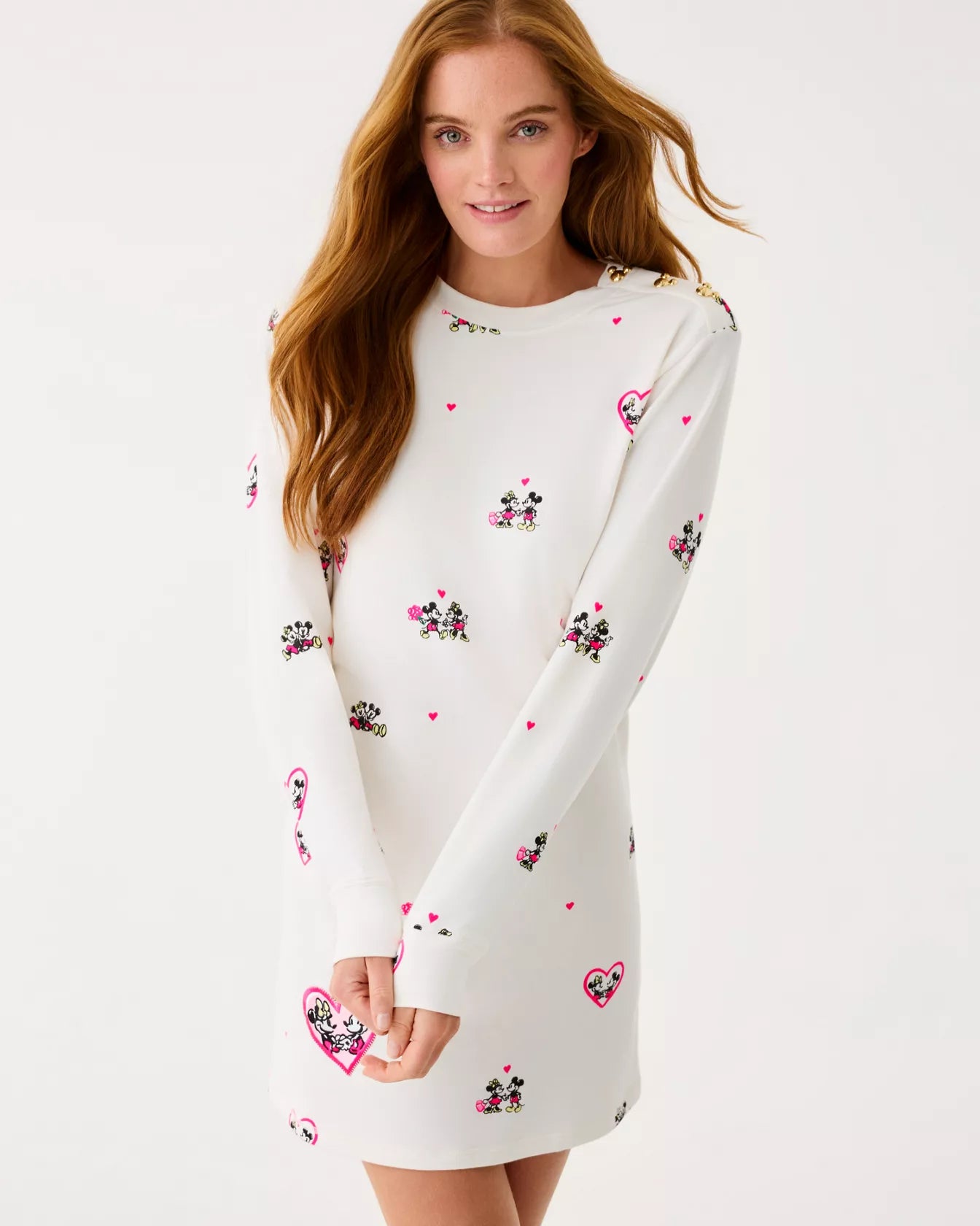 Ballad Long Sleeve Dress The Printed Peach Savannah Ballad Long Sleeve Dress The Printed Peach Savannah
