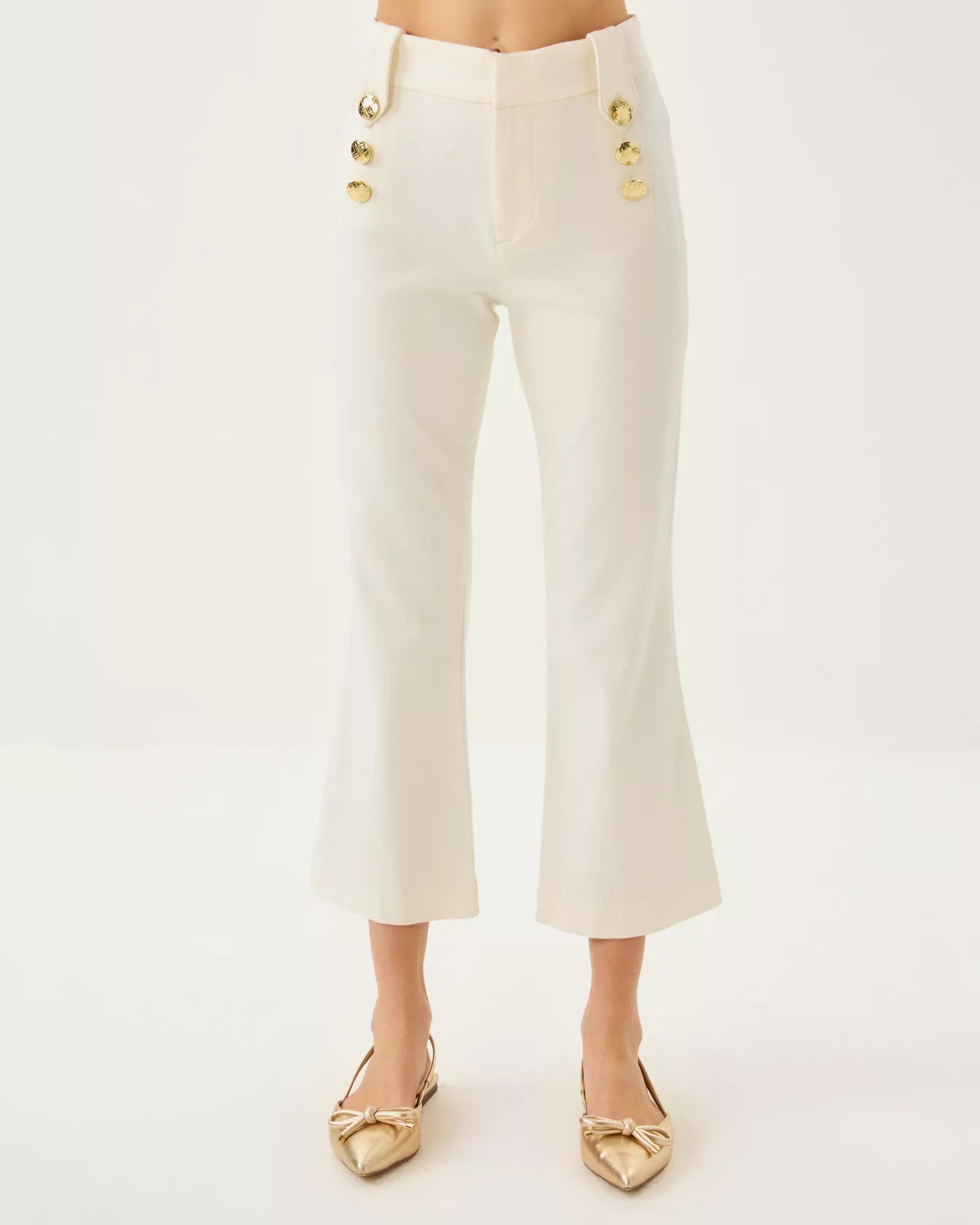 27" Parrish High Rise Crop Flare JeanWomens - Bottoms - PantsLILLY PULITZERThe Printed Peach Savannah