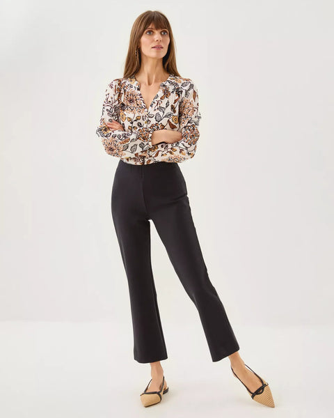 28" Christabel Ponte Crop Flare PantWomens - Bottoms - PantsLILLY PULITZERThe Printed Peach Savannah