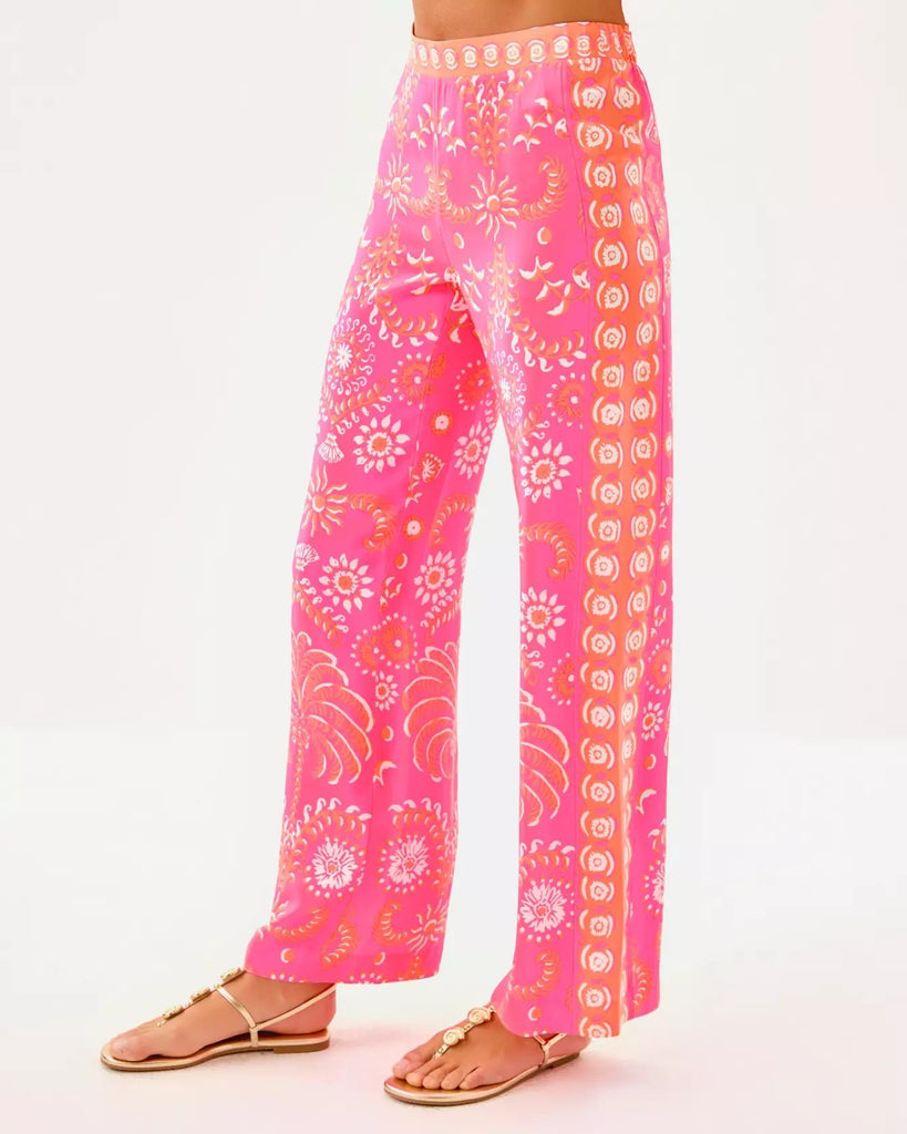 32" Vianna Silk Palazzo PantHeartland Retail ItemsLILLY PULITZERThe Printed Peach Savannah