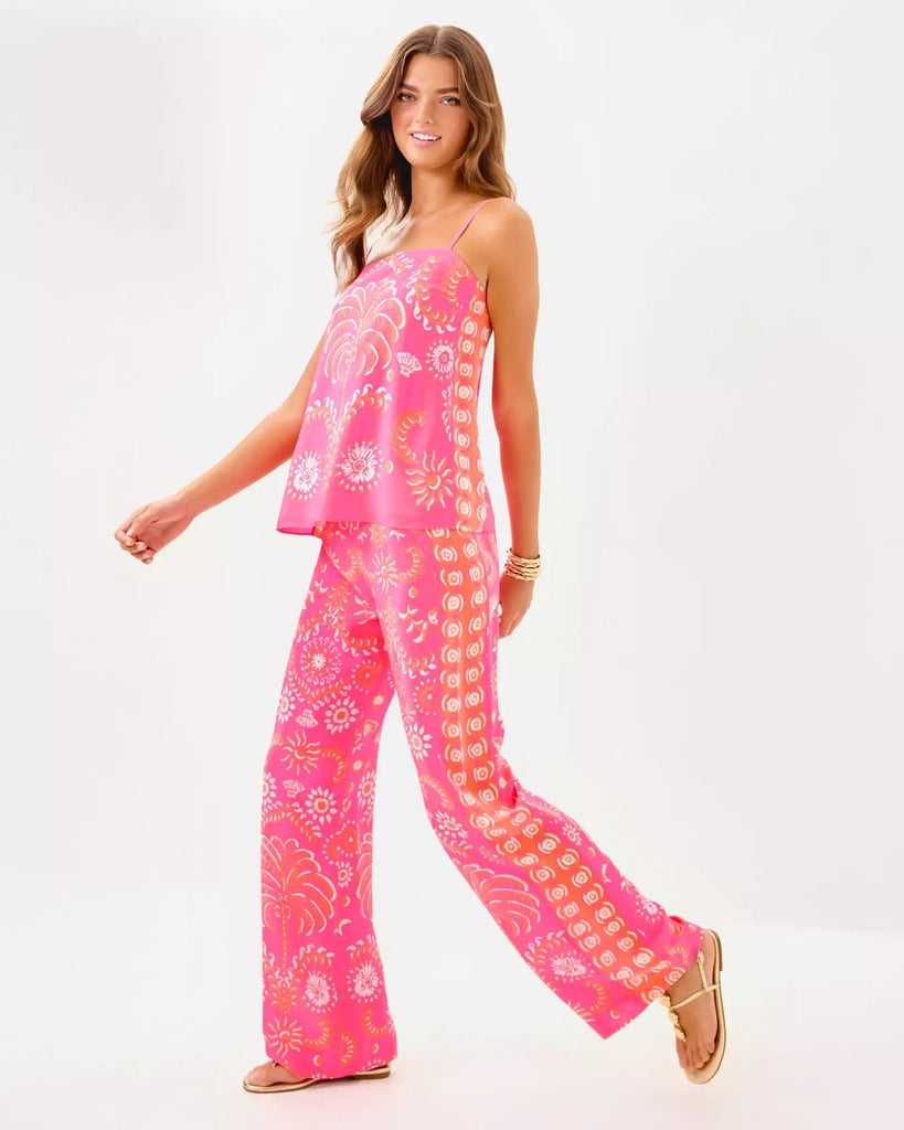 32" Vianna Silk Palazzo PantHeartland Retail ItemsLILLY PULITZERThe Printed Peach Savannah