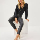 30" South Ocean High Rise Coated Skinny Jean