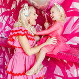 White Headband with Multi Color Candy Hearts