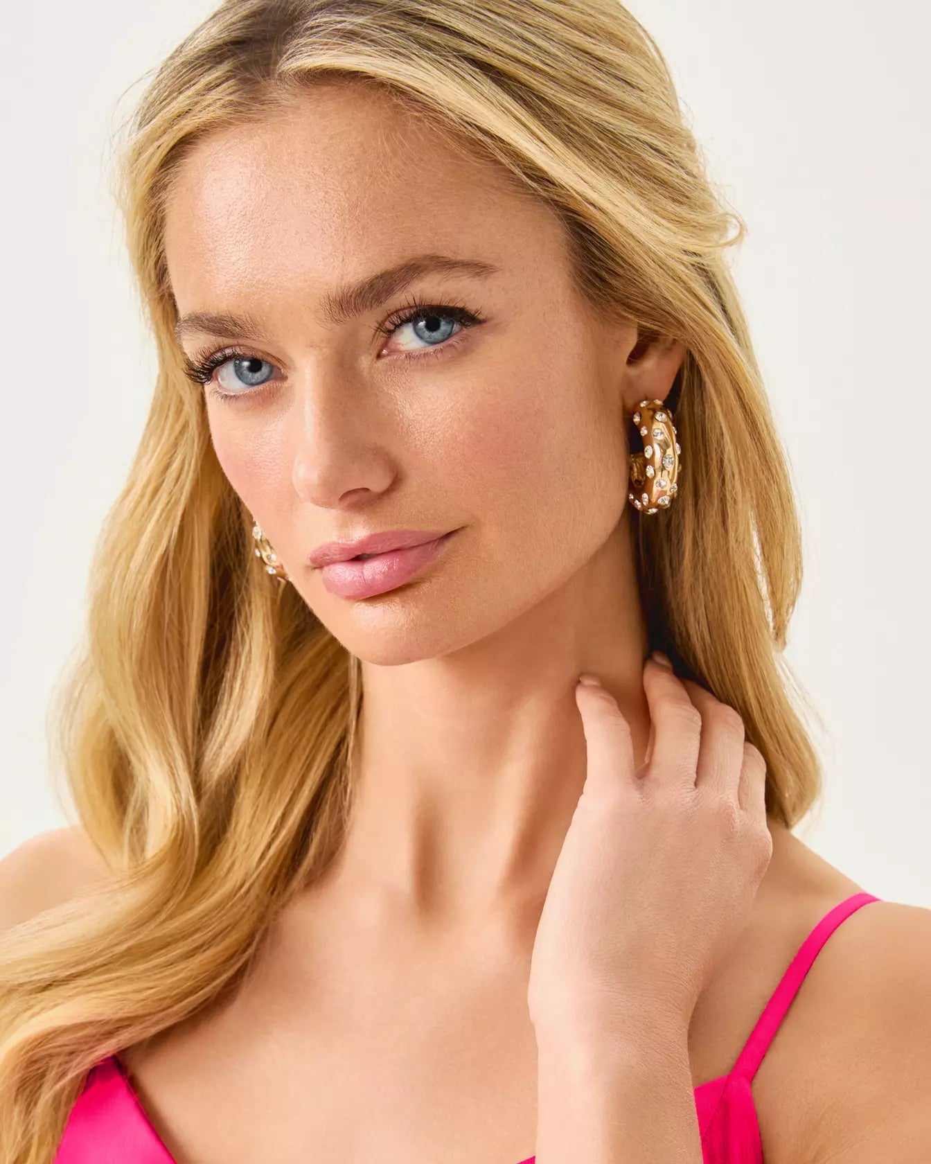 All Dahled Up Hoop EarringsJewelry - EarringsLILLY PULITZERThe Printed Peach Savannah