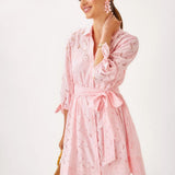 Amrita 3/4 Sleeve ShirtdressHeartland Retail ItemsLILLY PULITZERThe Printed Peach Savannah