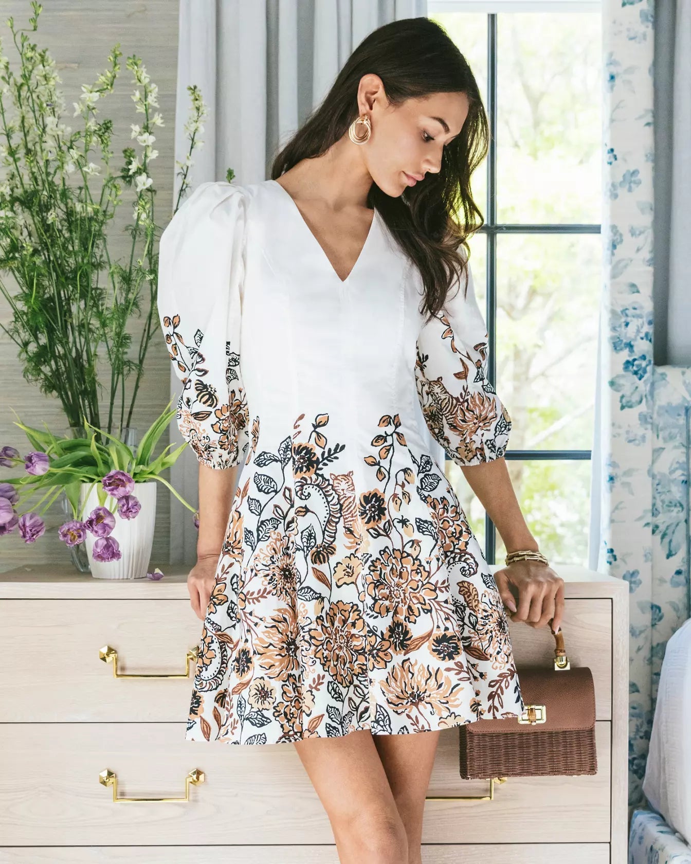 Ash V - Neck DressWomens - Dresses - Fitted DressesLILLY PULITZERThe Printed Peach Savannah