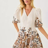 Ash V - Neck DressWomens - Dresses - Fitted DressesLILLY PULITZERThe Printed Peach Savannah