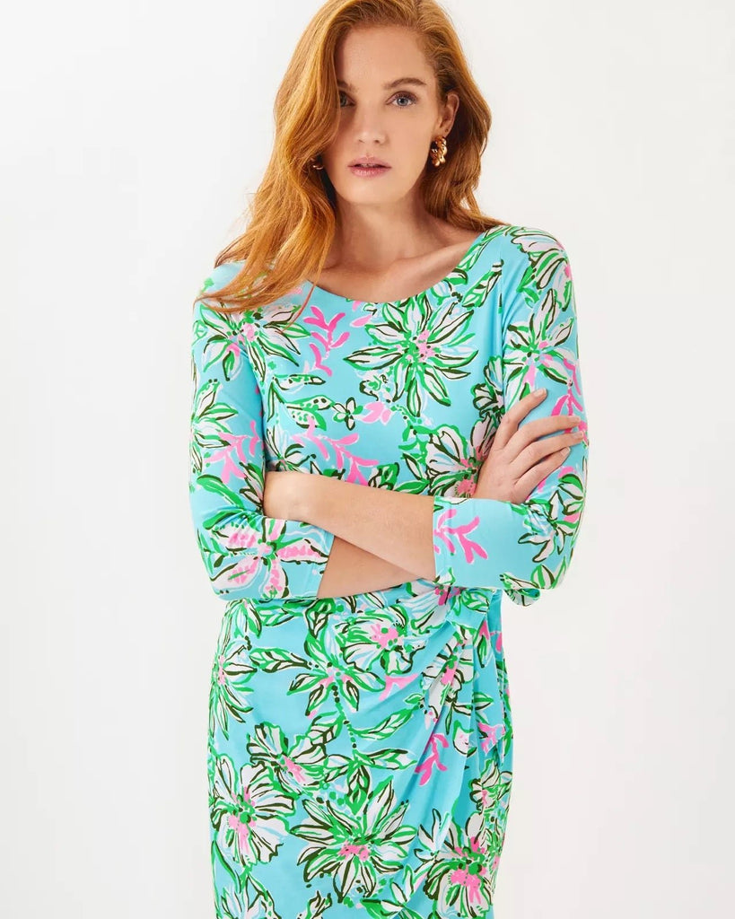 Blaise 3/4 Sleeve RomperWomens - RompersLILLY PULITZERThe Printed Peach Savannah