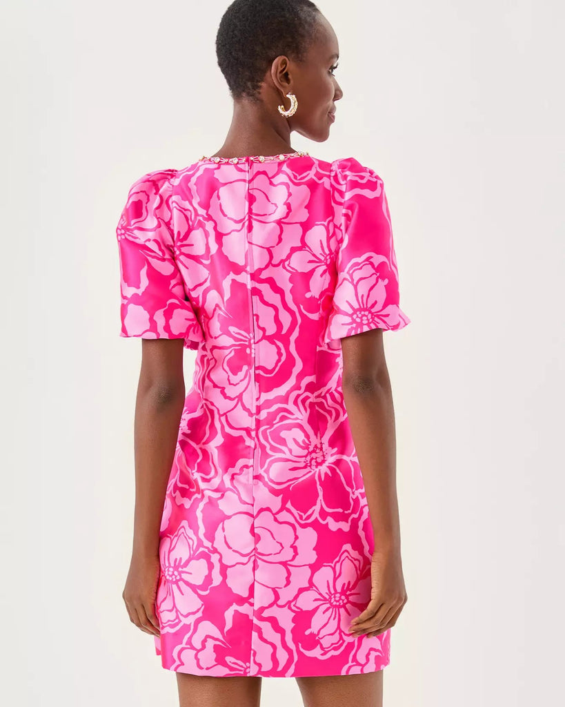 Britnee Beaded Jacquard Shift DressWomens - Dresses - Fitted DressesLILLY PULITZERThe Printed Peach Savannah