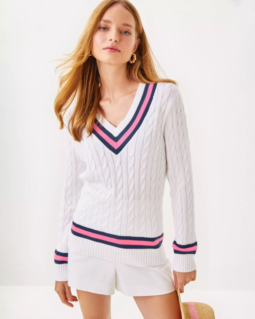 Brockton Cotton SweaterHeartland Retail ItemsLILLY PULITZERThe Printed Peach Savannah