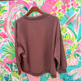 Brown Rainbow Flower Turkey SweatshirtQueen of SparklesThe Printed Peach Savannah