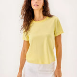 Clairmont Crochet Trimmed Knit Top