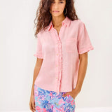 Carden Ruffle TopHeartland Retail ItemsLILLY PULITZERThe Printed Peach Savannah