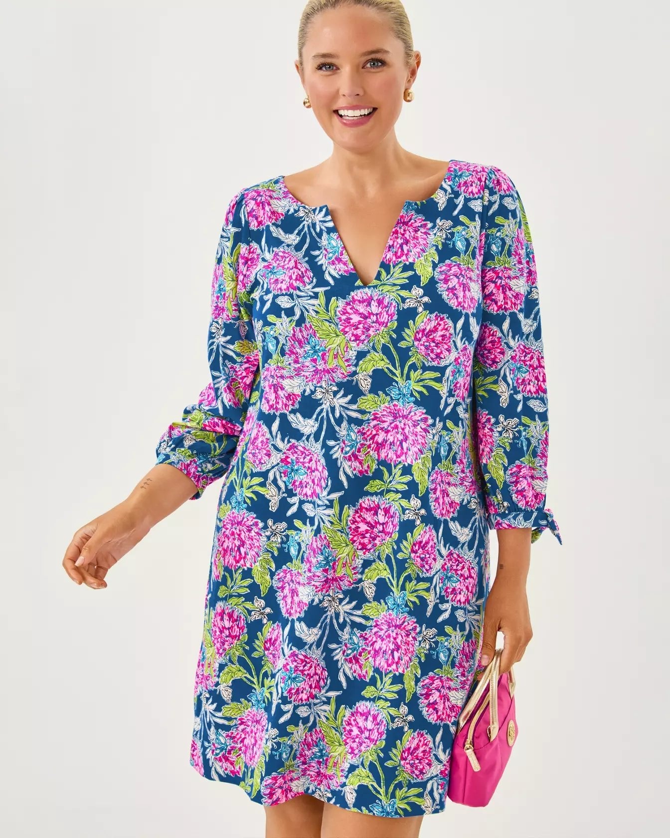 Cath DressWomens - Dresses - A - Line/Easy DressesLILLY PULITZERThe Printed Peach Savannah