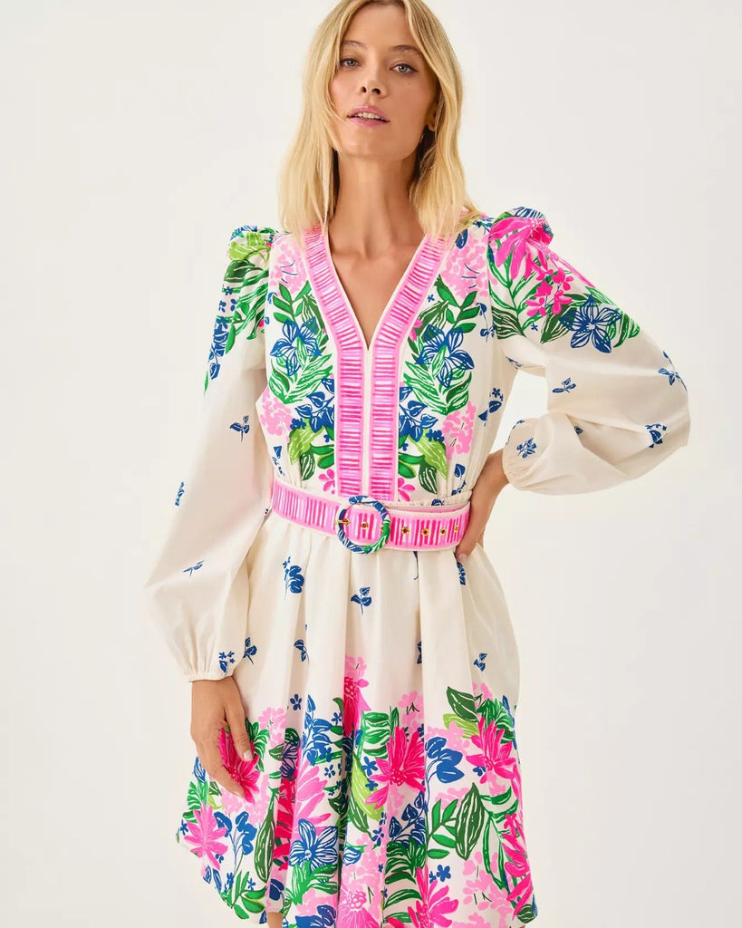 Chyanna V - Neck DressWomens - DressesLILLY PULITZERThe Printed Peach Savannah