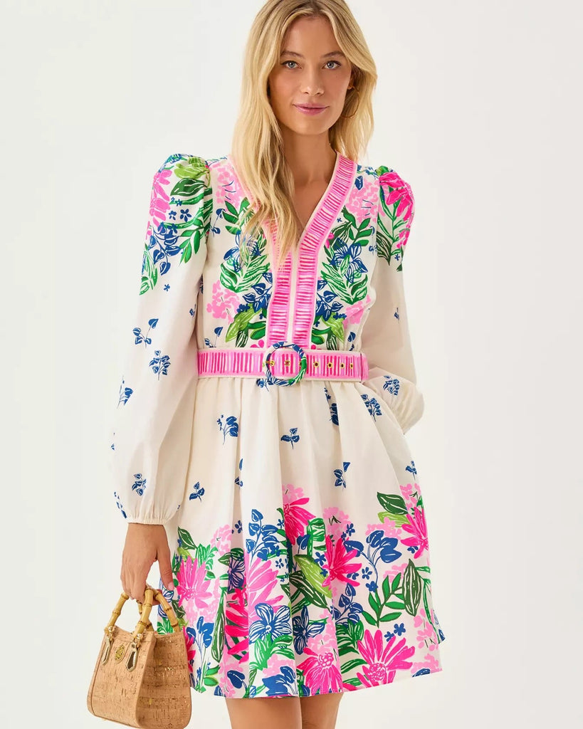 Chyanna V - Neck DressWomens - DressesLILLY PULITZERThe Printed Peach Savannah