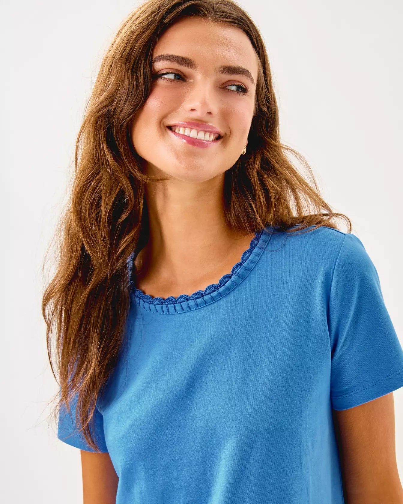 Clairmont Crochet Trimmed Knit TopHeartland Retail ItemsLILLY PULITZERThe Printed Peach Savannah