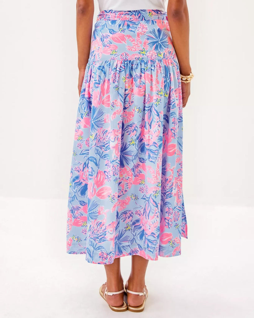 Corina Cotton Midi SkirtHeartland Retail ItemsLILLY PULITZERThe Printed Peach Savannah