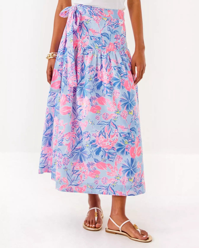 Corina Cotton Midi SkirtHeartland Retail ItemsLILLY PULITZERThe Printed Peach Savannah