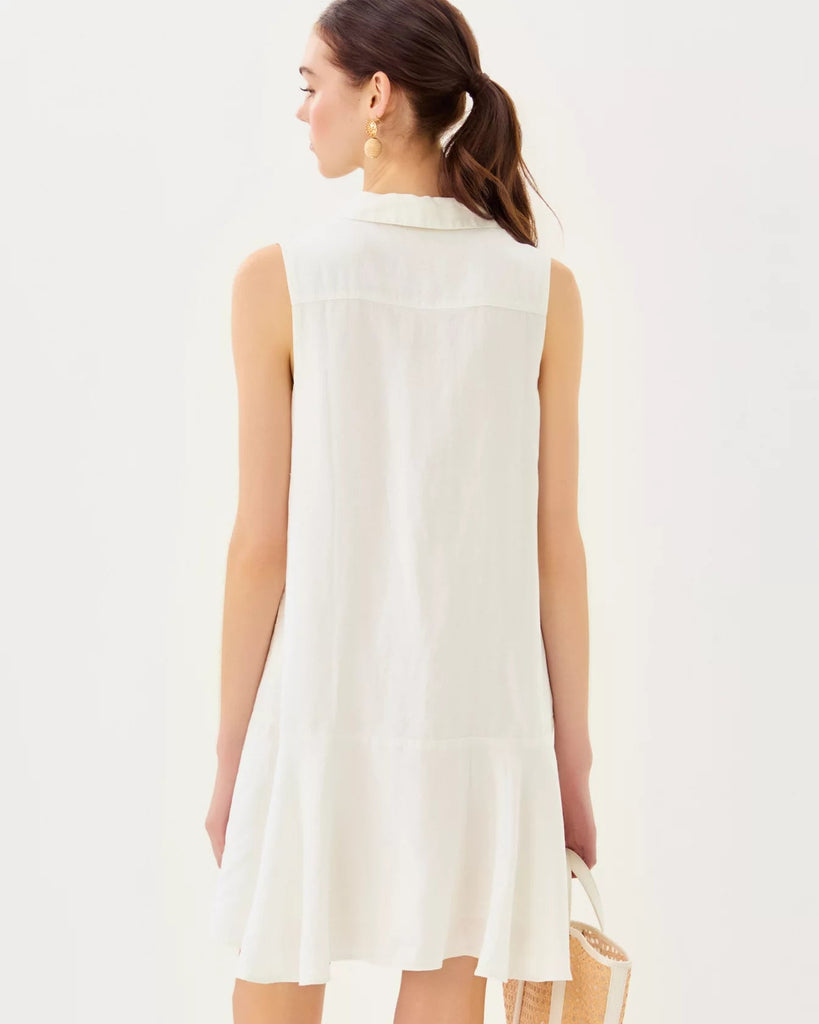 Ellowyn Linen DressWomens - DressesLILLY PULITZERThe Printed Peach Savannah