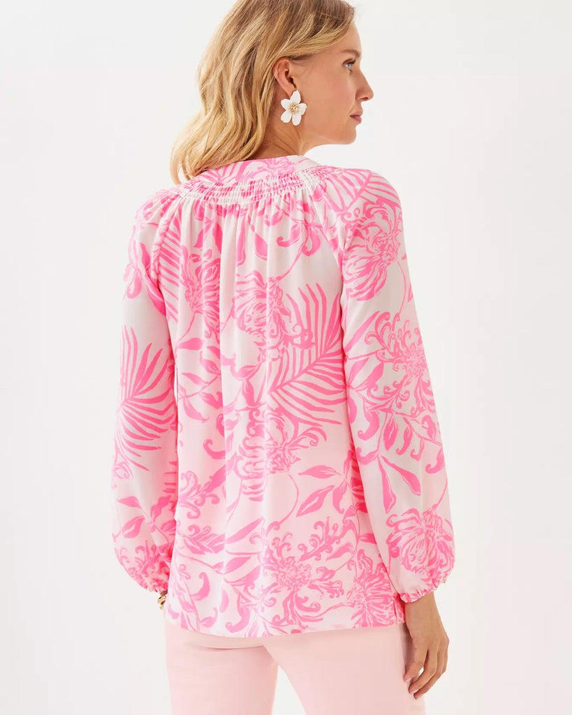 Elsa Silk TopHeartland Retail ItemsLILLY PULITZERThe Printed Peach Savannah