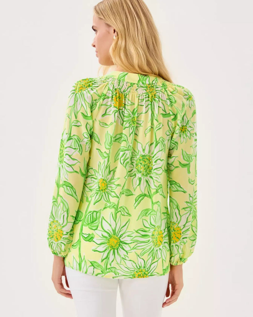 Elsa Silk TopWomens - DressesLILLY PULITZERThe Printed Peach Savannah