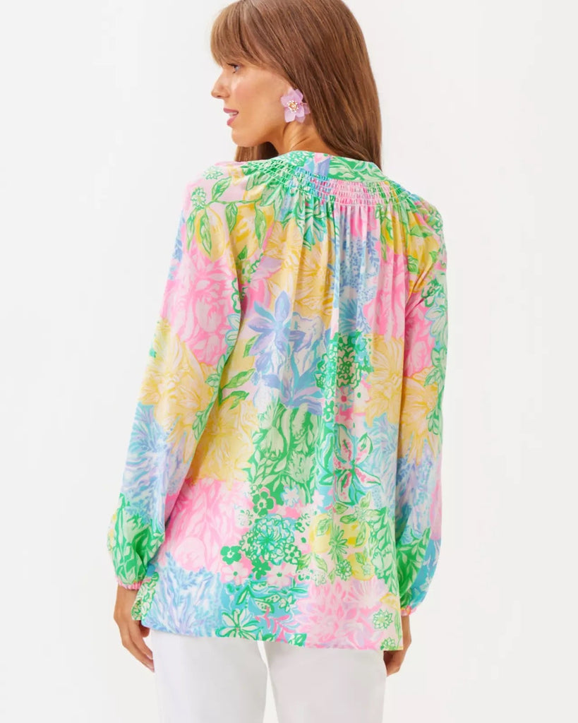 Elsa Silk TopHeartland Retail ItemsLILLY PULITZERThe Printed Peach Savannah