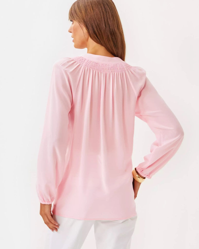 Elsa Silk TopHeartland Retail ItemsLILLY PULITZERThe Printed Peach Savannah
