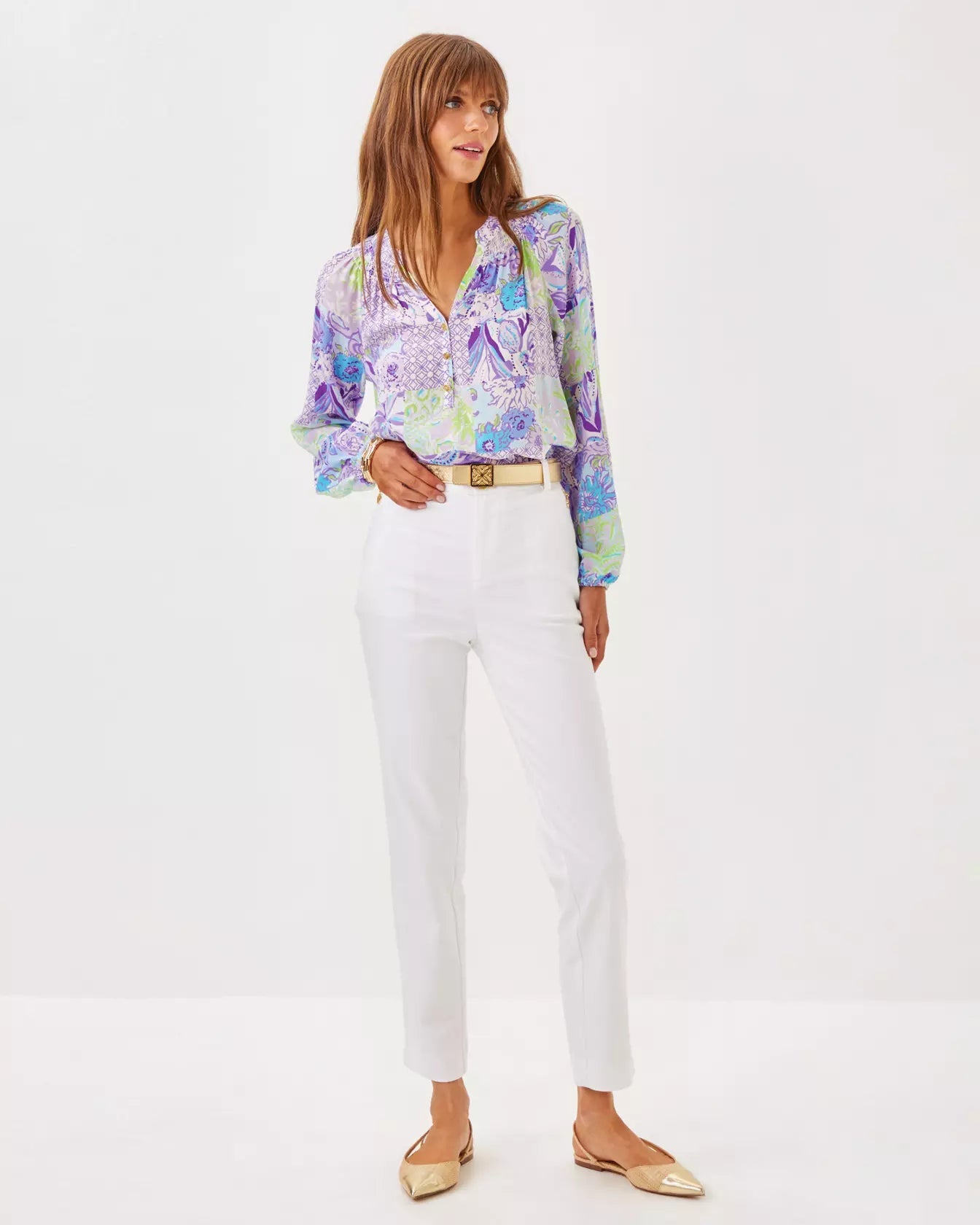Elsa TopLILLY PULITZERThe Printed Peach Savannah