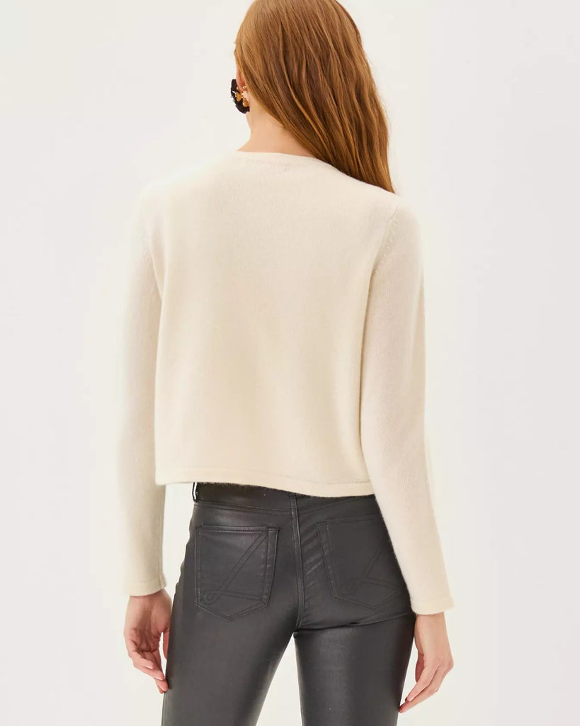 Emmarose Embroidered Cashmere Sweater SetWomens - Sweaters & Cardigans - Cardigans & VestsLILLY PULITZERThe Printed Peach Savannah