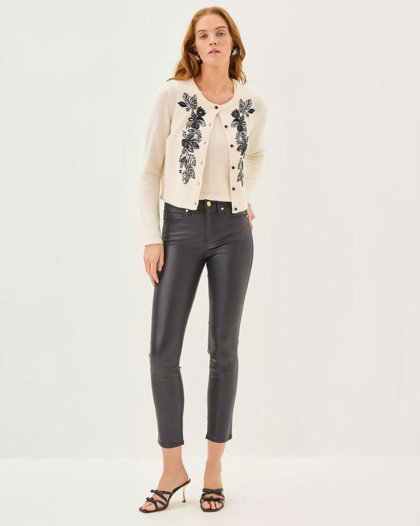 Emmarose Embroidered Cashmere Sweater SetWomens - Sweaters & Cardigans - Cardigans & VestsLILLY PULITZERThe Printed Peach Savannah