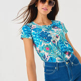 Etta Scoop Neck TopWomens - Tops - TeesLILLY PULITZERThe Printed Peach Savannah