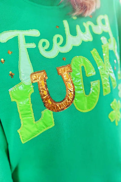 Feelin’ Lucky Rainbow Stripe SweatshirtHeartland Retail ItemsBrianna CannonThe Printed Peach Savannah