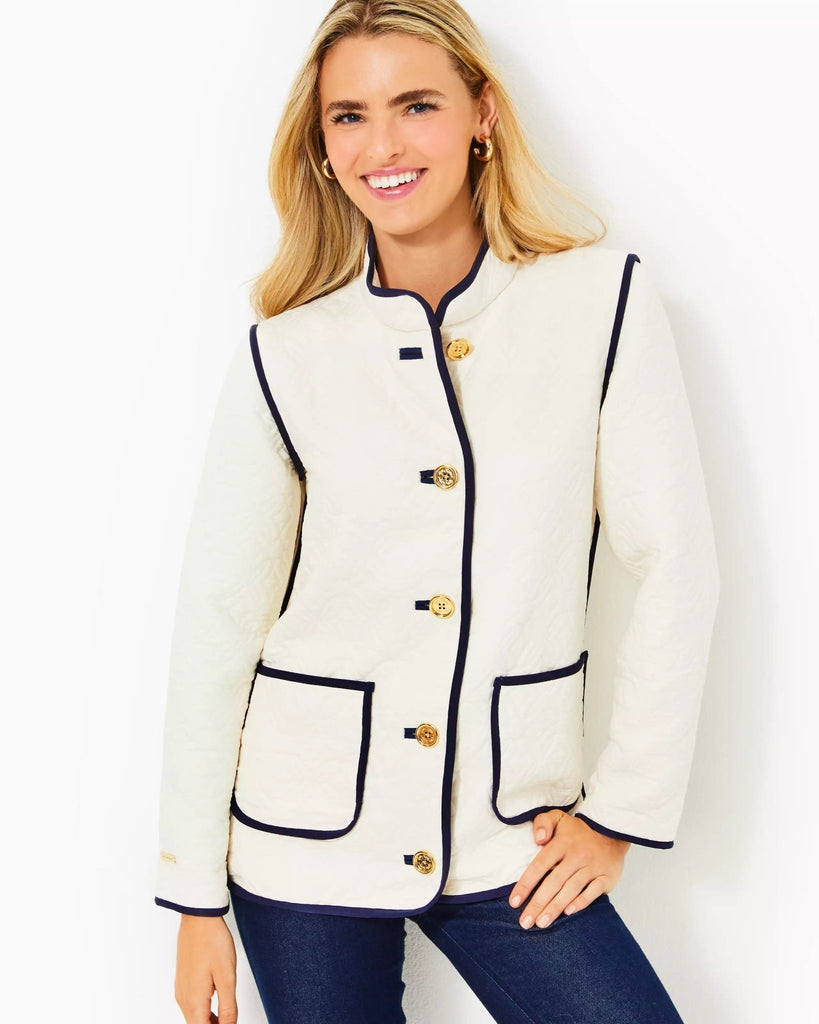 Georgine Quilted JacketHeartland Retail ItemsLILLY PULITZERThe Printed Peach Savannah