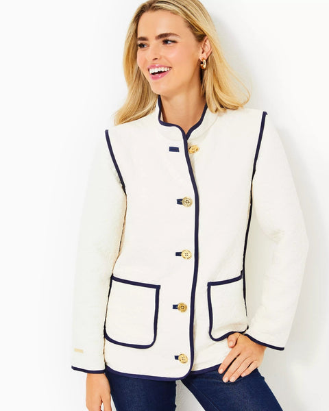 Georgine Quilted JacketHeartland Retail ItemsLILLY PULITZERThe Printed Peach Savannah