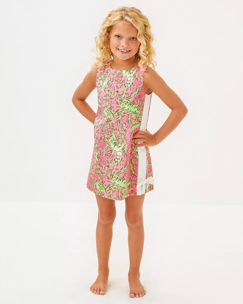 Girls Little Lilly Classic Shift DressHeartland Retail ItemsLILLY PULITZERThe Printed Peach Savannah