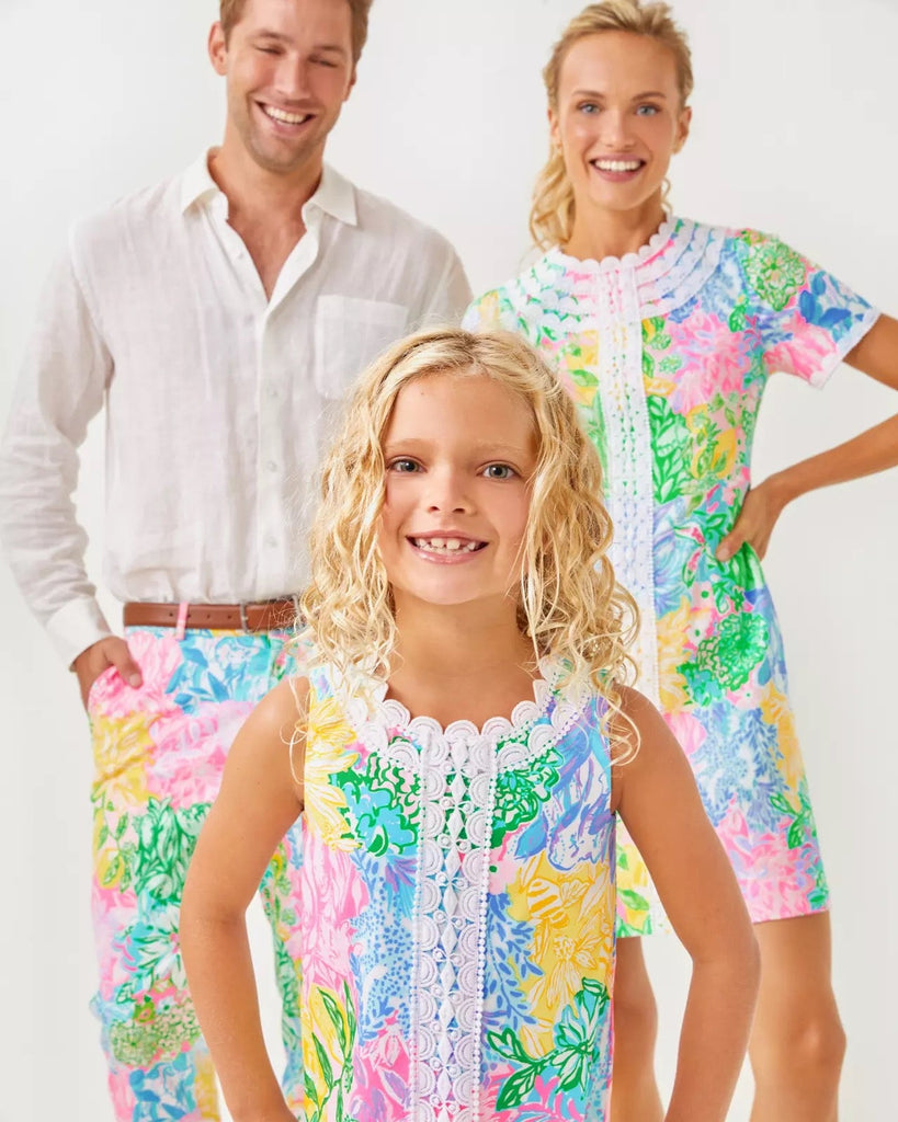 Girls Little Lilly Classic Shift DressHeartland Retail ItemsLILLY PULITZERThe Printed Peach Savannah