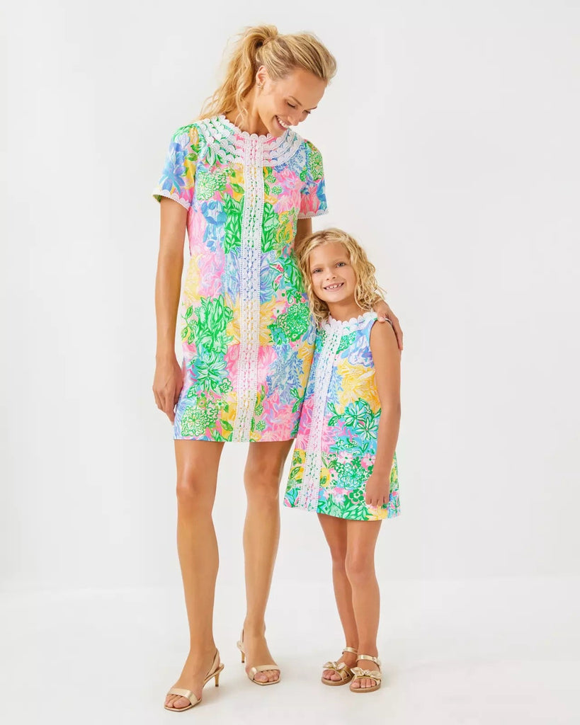 Girls Little Lilly Classic Shift DressHeartland Retail ItemsLILLY PULITZERThe Printed Peach Savannah