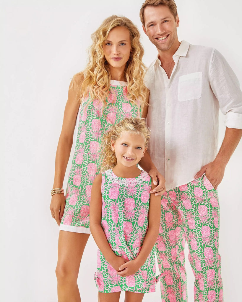 Girls Little Lilly Classic Shift DressHeartland Retail ItemsLILLY PULITZERThe Printed Peach Savannah