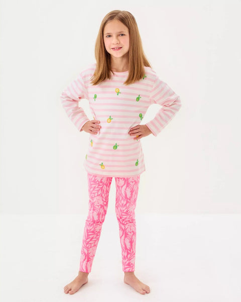 Girls Maia LeggingHeartland Retail ItemsLILLY PULITZERThe Printed Peach Savannah