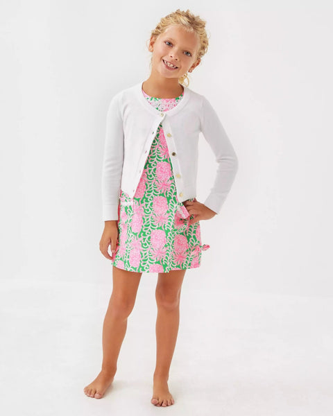 Girls Mini Amalia CardiganHeartland Retail ItemsLILLY PULITZERThe Printed Peach Savannah