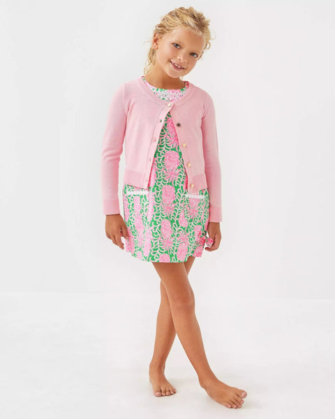 Girls Mini Amalia CardiganHeartland Retail ItemsLILLY PULITZERThe Printed Peach Savannah