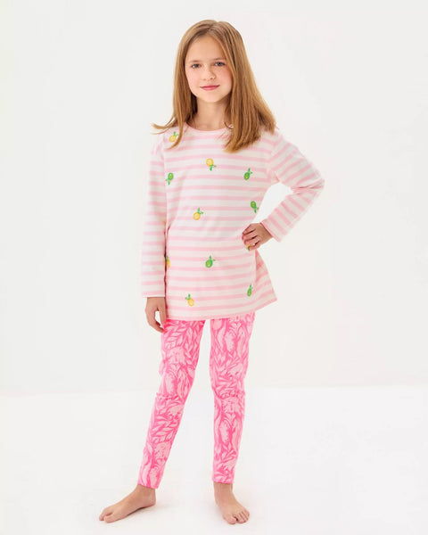 Girls Mini Ballad SweatshirtHeartland Retail ItemsLILLY PULITZERThe Printed Peach Savannah