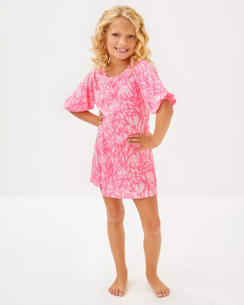 Girls Mini Mercer DressHeartland Retail ItemsLILLY PULITZERThe Printed Peach Savannah