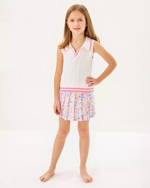 Girls Sylvana SkortHeartland Retail ItemsLILLY PULITZERThe Printed Peach Savannah