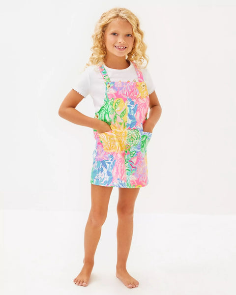 Girls Varney Overall DressHeartland Retail ItemsLILLY PULITZERThe Printed Peach Savannah