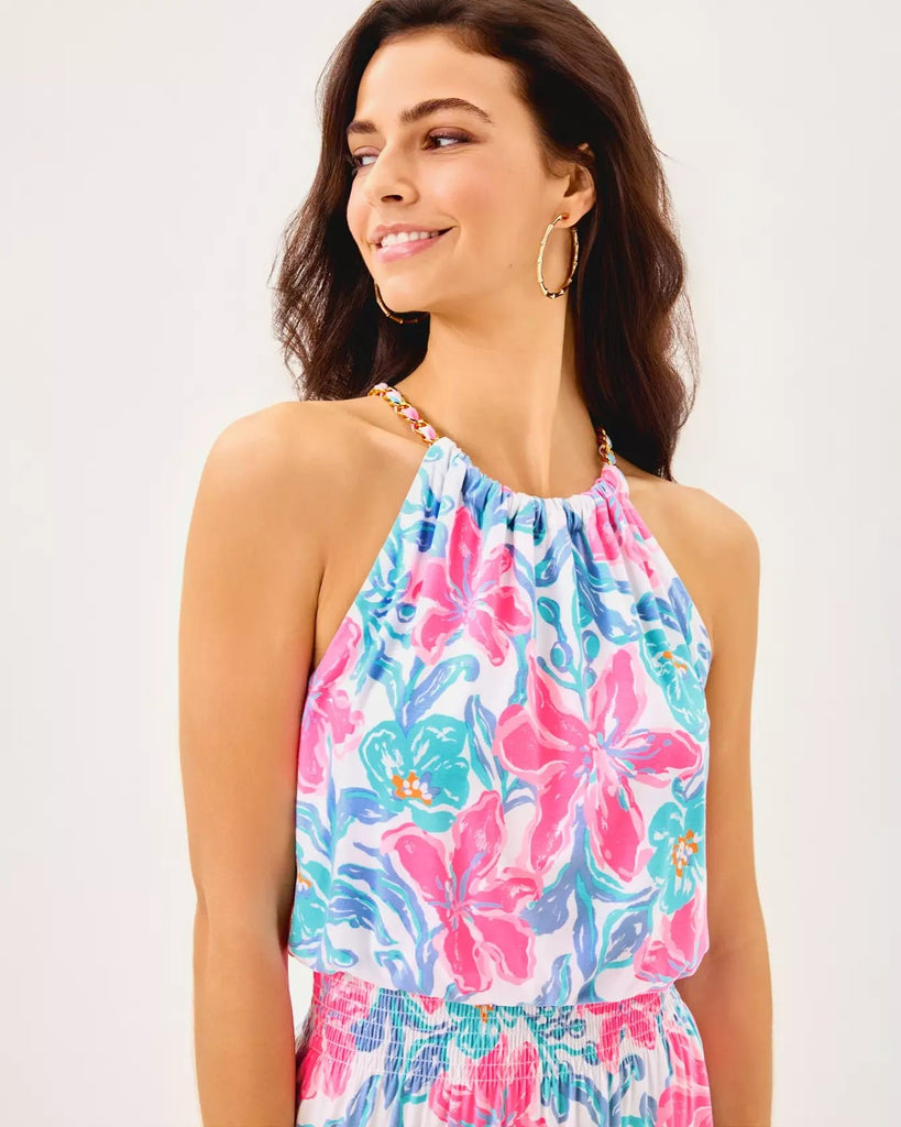 Gracelyn Halter Midi DressWomens - DressesLILLY PULITZERThe Printed Peach Savannah