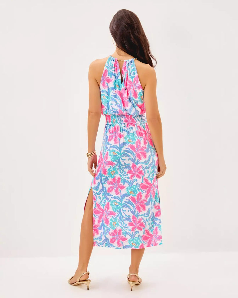 Gracelyn Halter Midi DressWomens - DressesLILLY PULITZERThe Printed Peach Savannah
